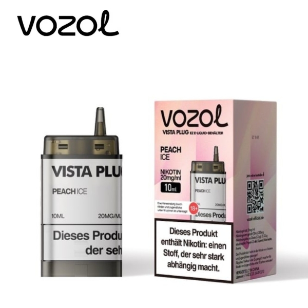 Vozol Vista Plug Ez - Peach Ice - Pods 20mg
